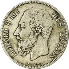 Coin, Belgium, Leopold II, 5 Francs, 5 Frank, 1868, position b, VF(20-25)