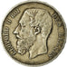 Moneda, Bélgica, Leopold II, 5 Francs, 5 Frank, 1875, BC+, Plata, KM:24