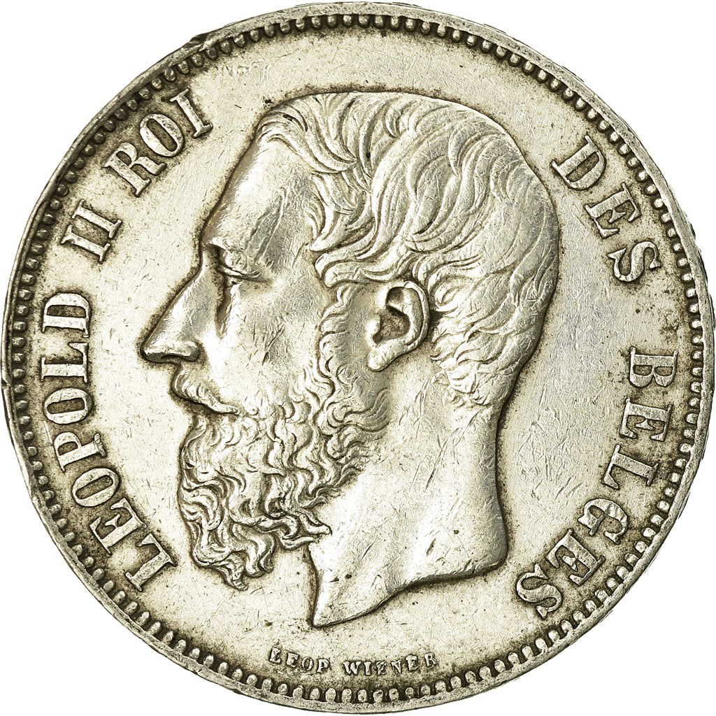 Monnaie, Belgique, Leopold II, 5 Francs, 5 Frank, 1874, TTB, Argent, KM:24