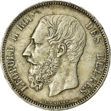 Coin, Belgium, Leopold II, 5 Francs, 5 Frank, 1874, VF(30-35), Silver, KM:24