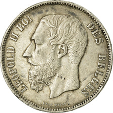 Coin, Belgium, Leopold II, 5 Francs, 5 Frank, 1869, EF(40-45), Silver, KM:24