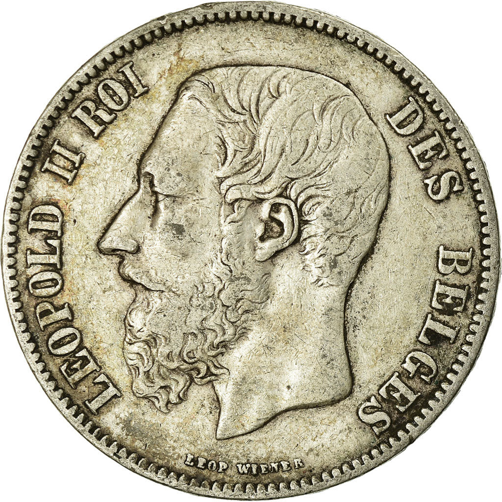 Coin, Belgium, Leopold II, 5 Francs, 5 Frank, 1869, VF(20-25), Silver, KM:24