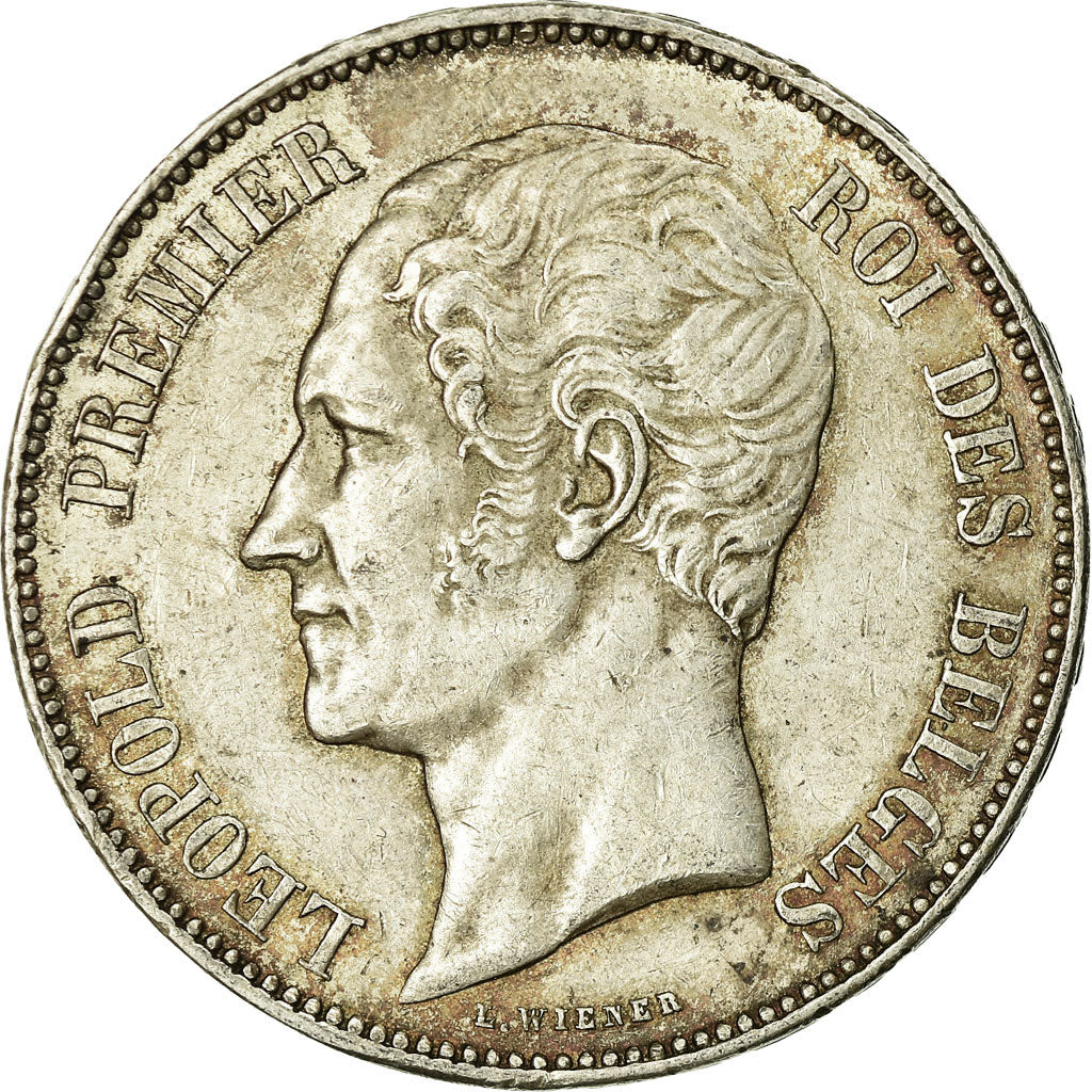 Coin, Belgium, Leopold I, 5 Francs, 5 Frank, 1851, EF(40-45), Silver, KM:17
