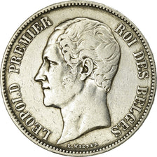 Coin, Belgium, Leopold I, 5 Francs, 5 Frank, 1851, VF(30-35), Silver, KM:17