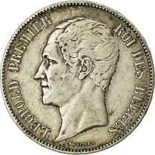 Coin, Belgium, Leopold I, 5 Francs, 5 Frank, 1851, VF(30-35), Silver, KM:17