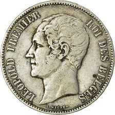 Coin, Belgium, Leopold I, 5 Francs, 5 Frank, 1851, VF(30-35), Silver, KM:17