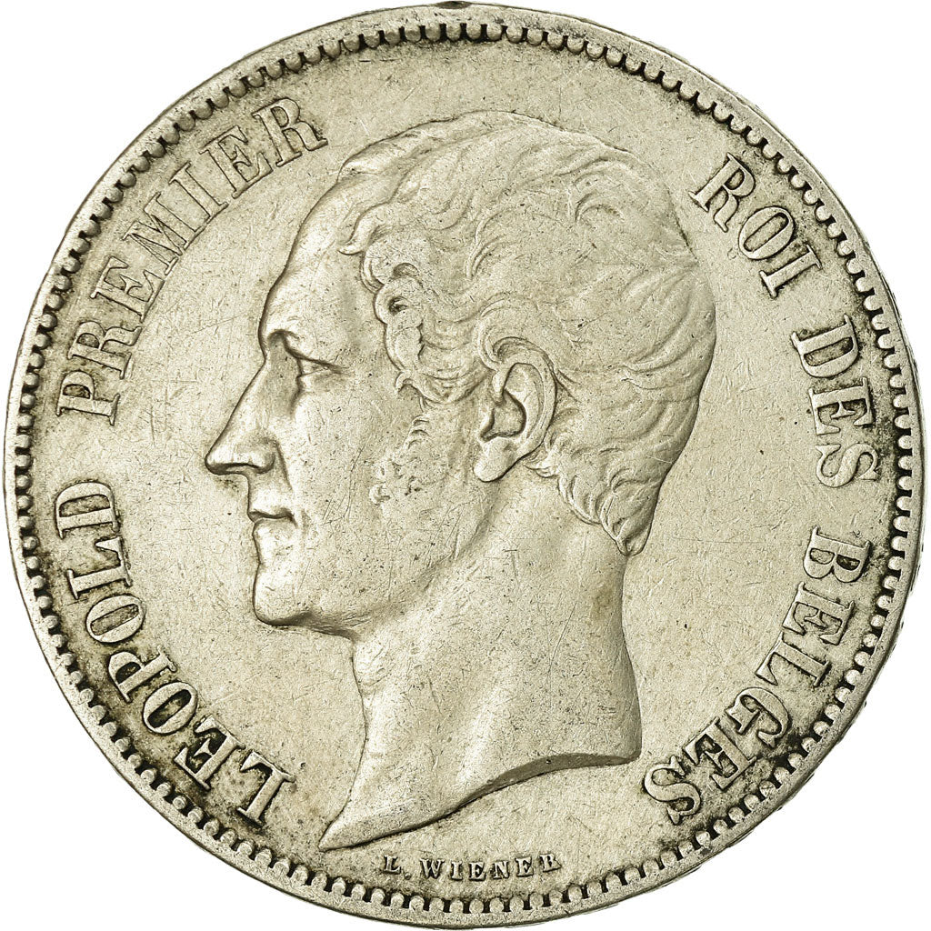 Coin, Belgium, Leopold I, 5 Francs, 5 Frank, 1852, VF(30-35), Silver, KM:17