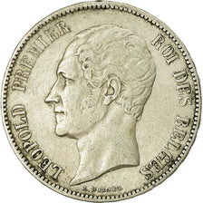 Coin, Belgium, Leopold I, 5 Francs, 5 Frank, 1852, VF(30-35), Silver, KM:17