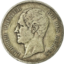 Coin, Belgium, Leopold I, 5 Francs, 5 Frank, 1852, VF(30-35), Silver, KM:17