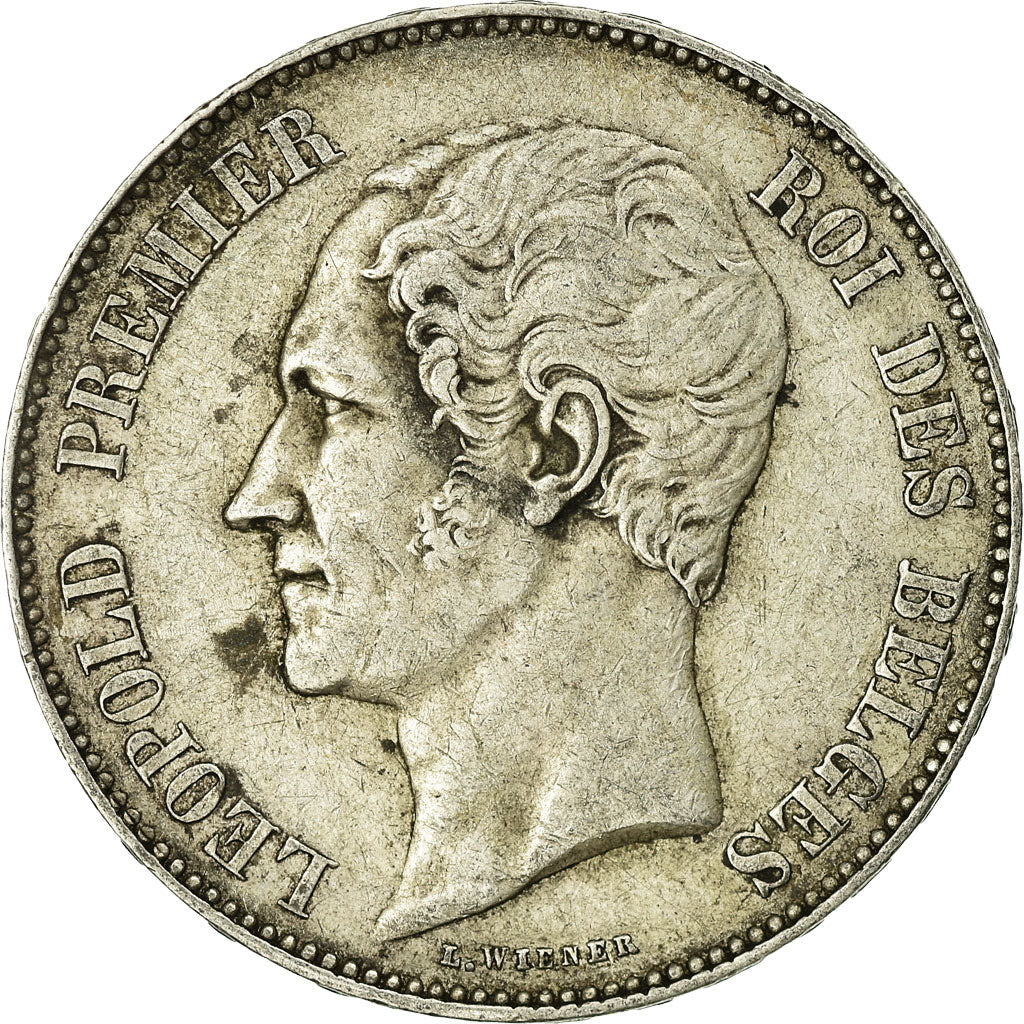 Coin, Belgium, Leopold I, 5 Francs, 5 Frank, 1850, VF(20-25), Silver, KM:17