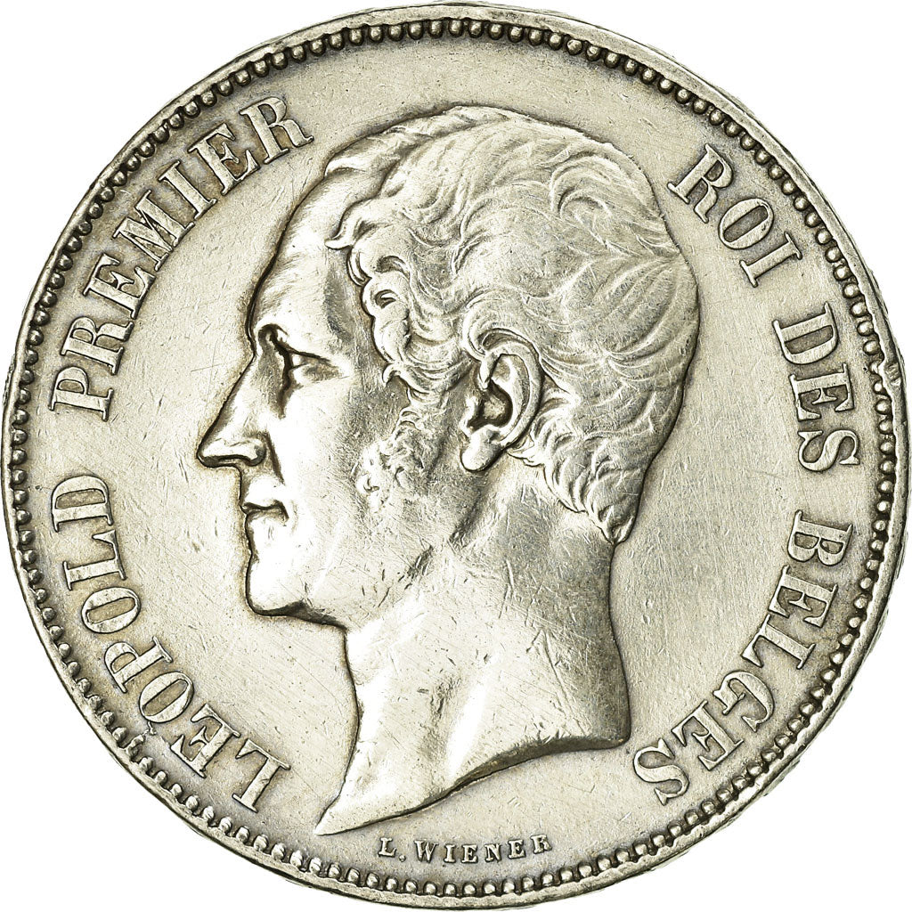 Coin, Belgium, Leopold I, 5 Francs, 5 Frank, 1850, EF(40-45), Silver, KM:17