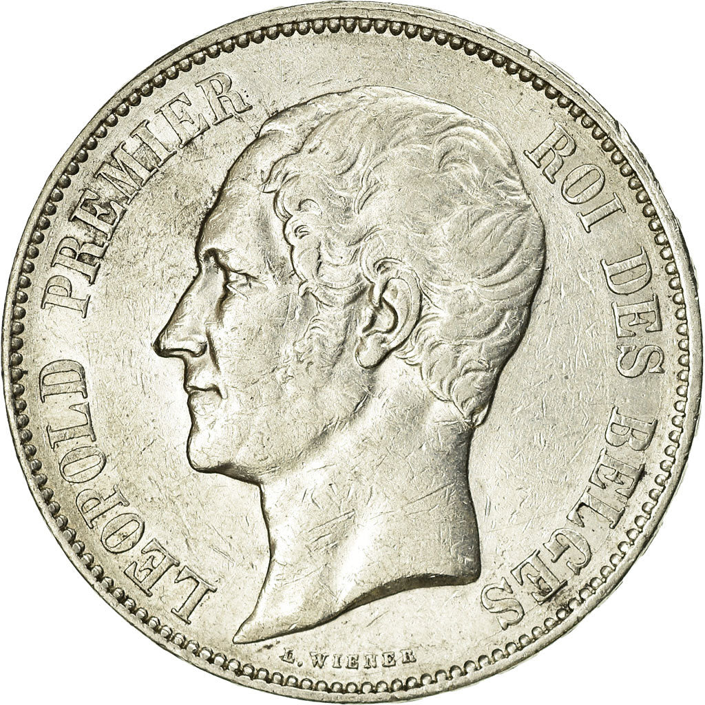 Coin, Belgium, Leopold I, 5 Francs, 5 Frank, 1850, EF(40-45), Silver, KM:17