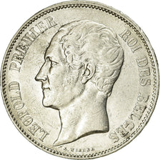 Coin, Belgium, Leopold I, 5 Francs, 5 Frank, 1850, EF(40-45), Silver, KM:17