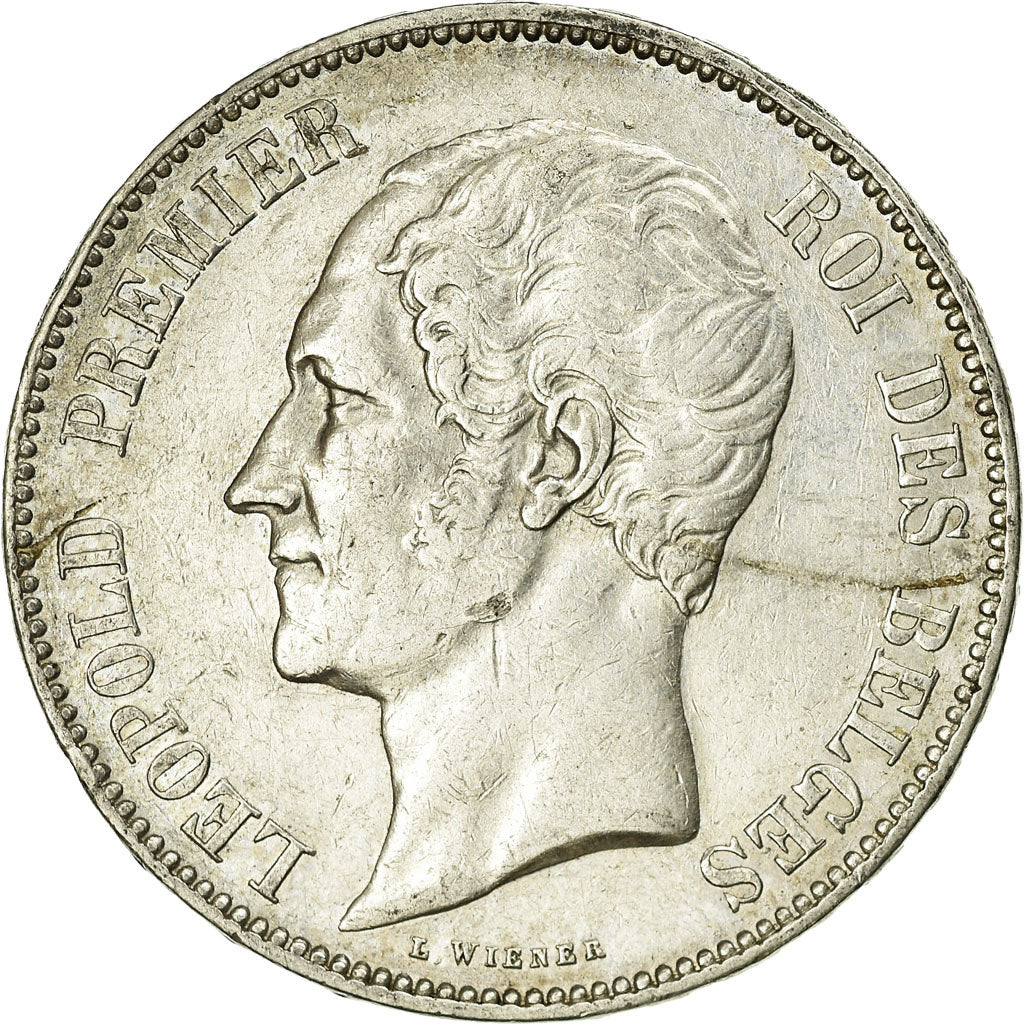 Coin, Belgium, Leopold I, 5 Francs, 5 Frank, 1850, VF(30-35), Silver, KM:17