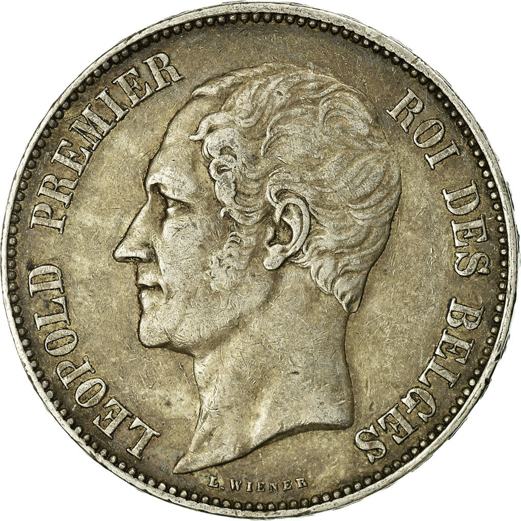 Coin, Belgium, Leopold I, 5 Francs, 5 Frank, 1850, VF(30-35), Silver, KM:17
