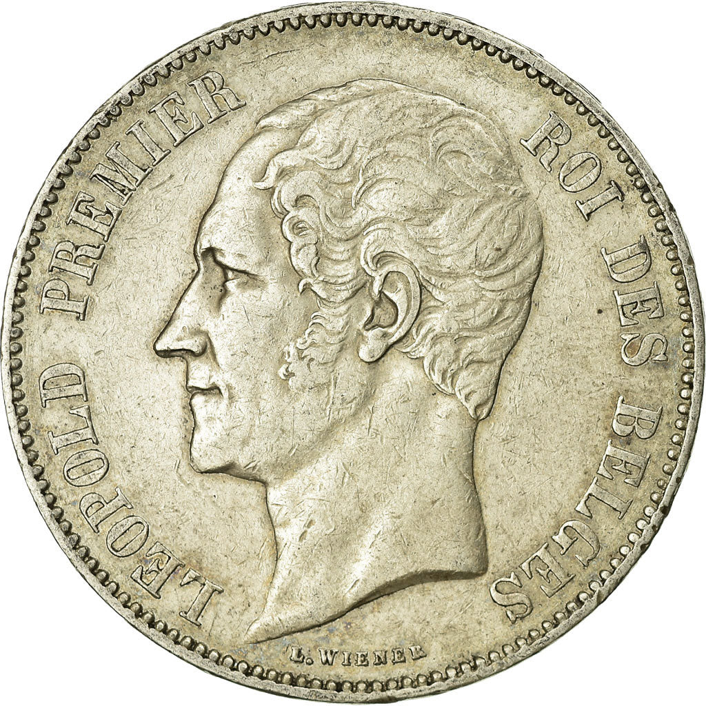 Coin, Belgium, Leopold I, 5 Francs, 5 Frank, 1849, VF(30-35), Silver, KM:17
