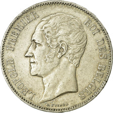 Coin, Belgium, Leopold I, 5 Francs, 5 Frank, 1849, VF(30-35), Silver, KM:17