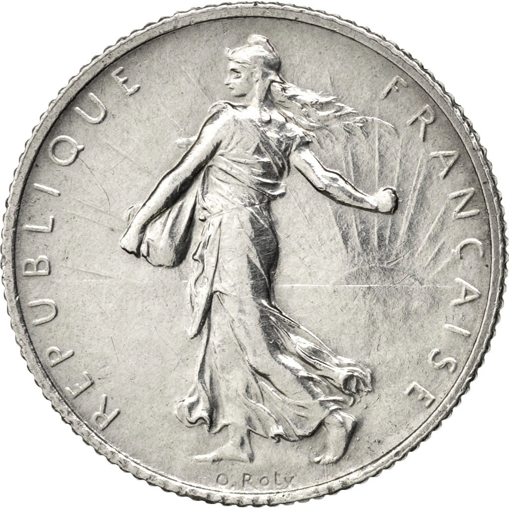 Coin, France, Semeuse, Franc, 1914, Castelsarrasin, MS(60-62), Silver