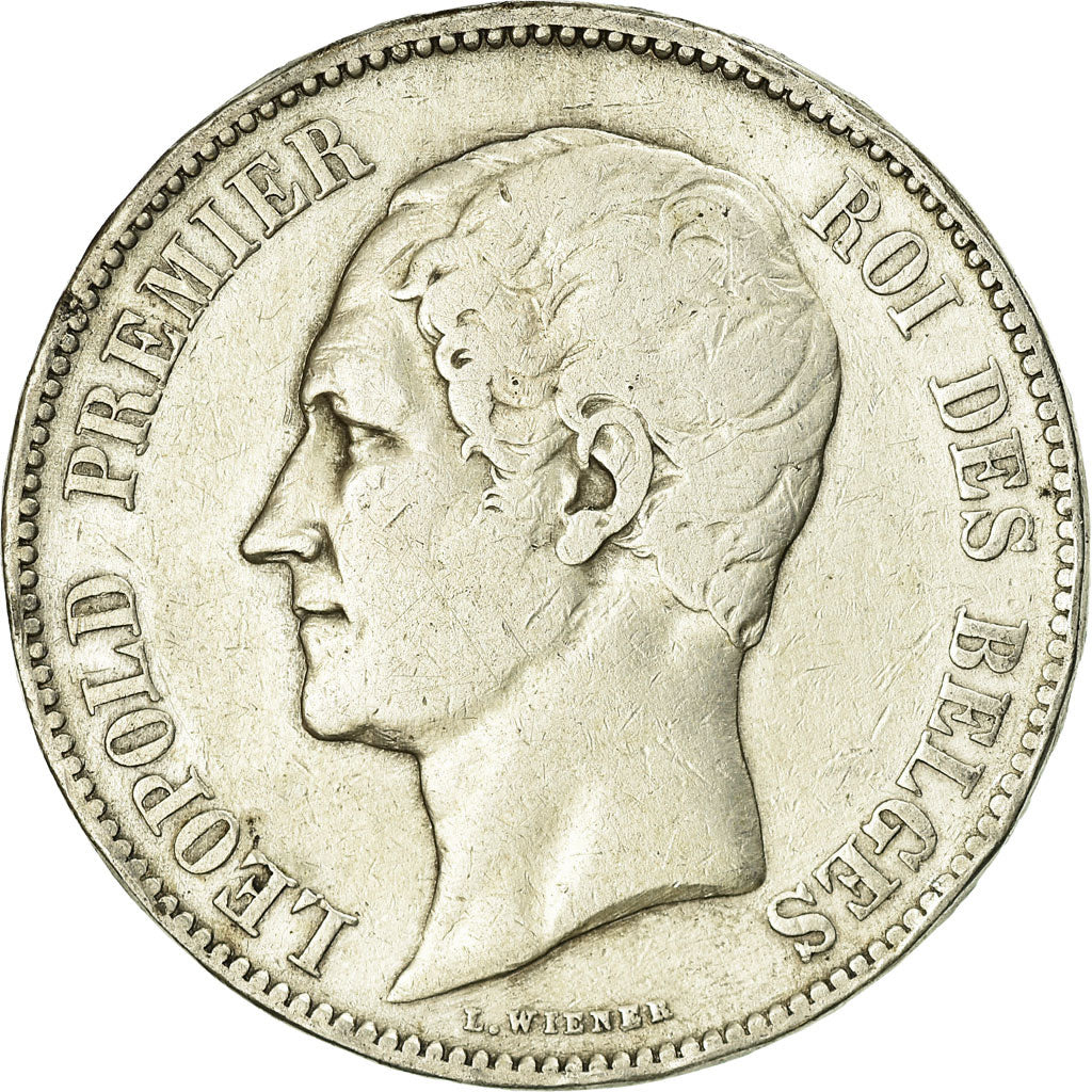 Coin, Belgium, Leopold I, 5 Francs, 5 Frank, 1849, VF(20-25), Silver, KM:17