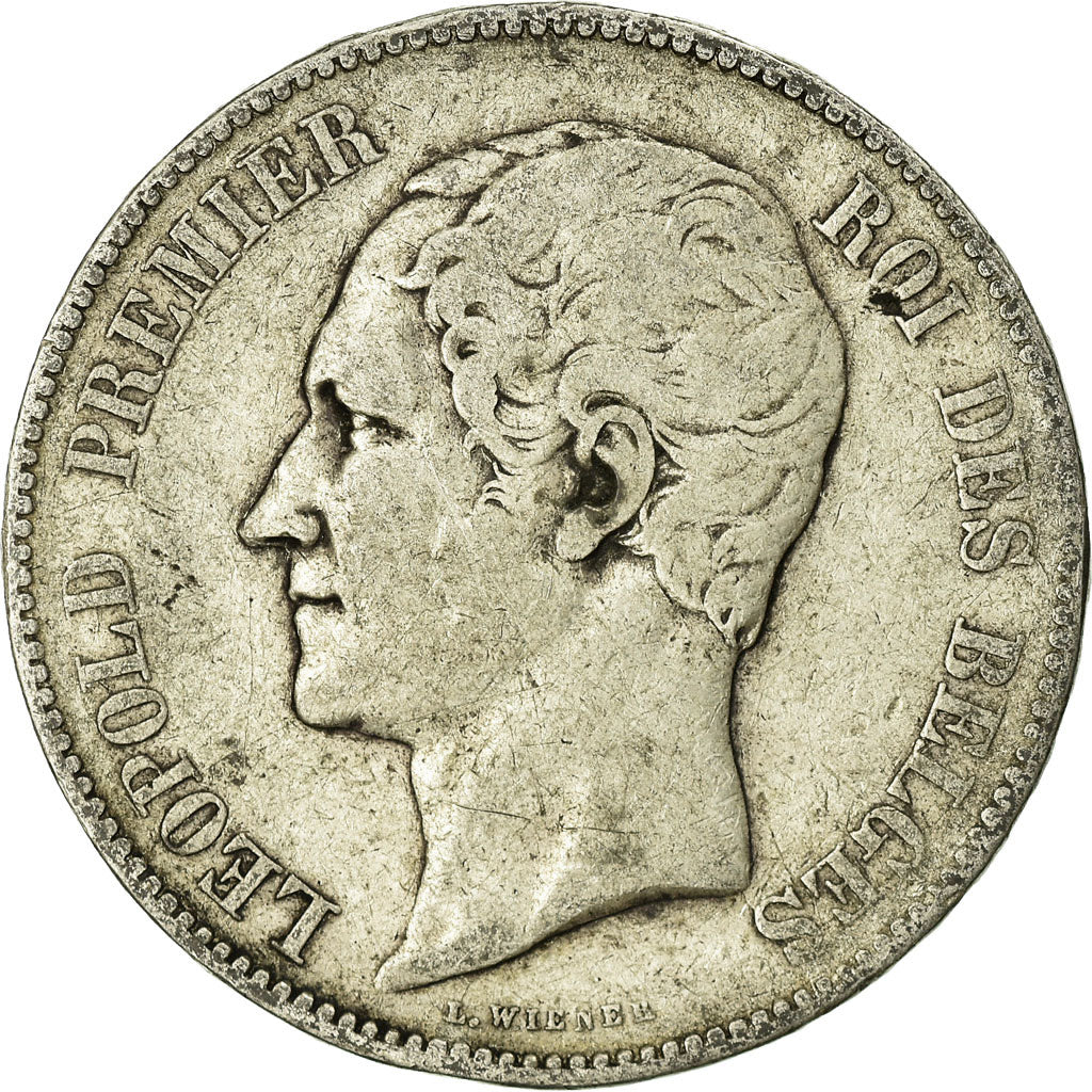 Coin, Belgium, Leopold I, 5 Francs, 5 Frank, 1849, VF(20-25), Silver, KM:17