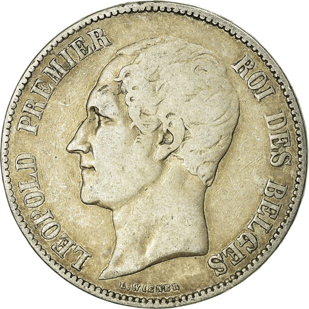 Coin, Belgium, Leopold I, 5 Francs, 5 Frank, 1849, VF(20-25), Silver, KM:17