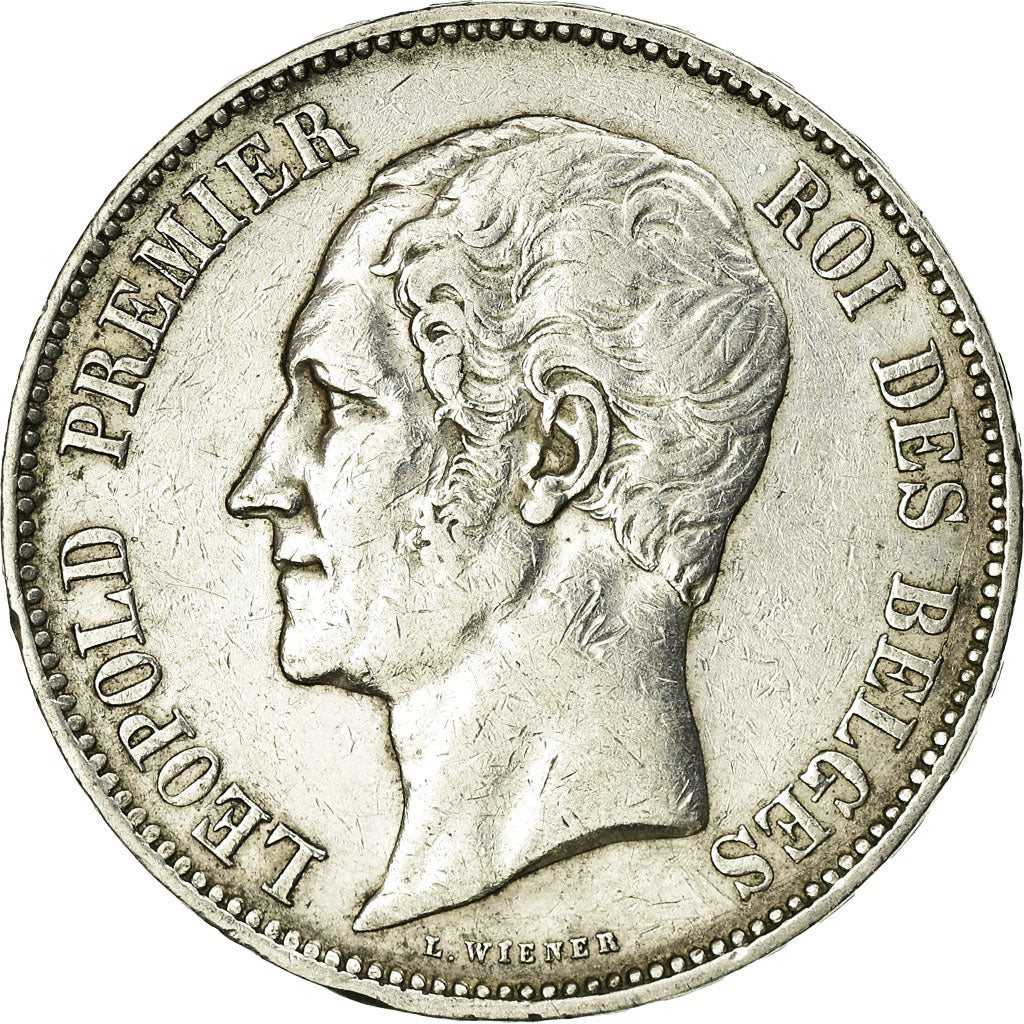 Coin, Belgium, Leopold I, 5 Francs, 5 Frank, 1853, EF(40-45), Silver, KM:17