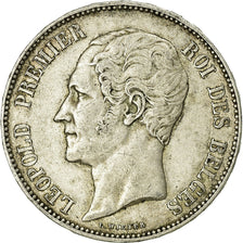 Coin, Belgium, Leopold I, 5 Francs, 5 Frank, 1853, EF(40-45), Silver, KM:17
