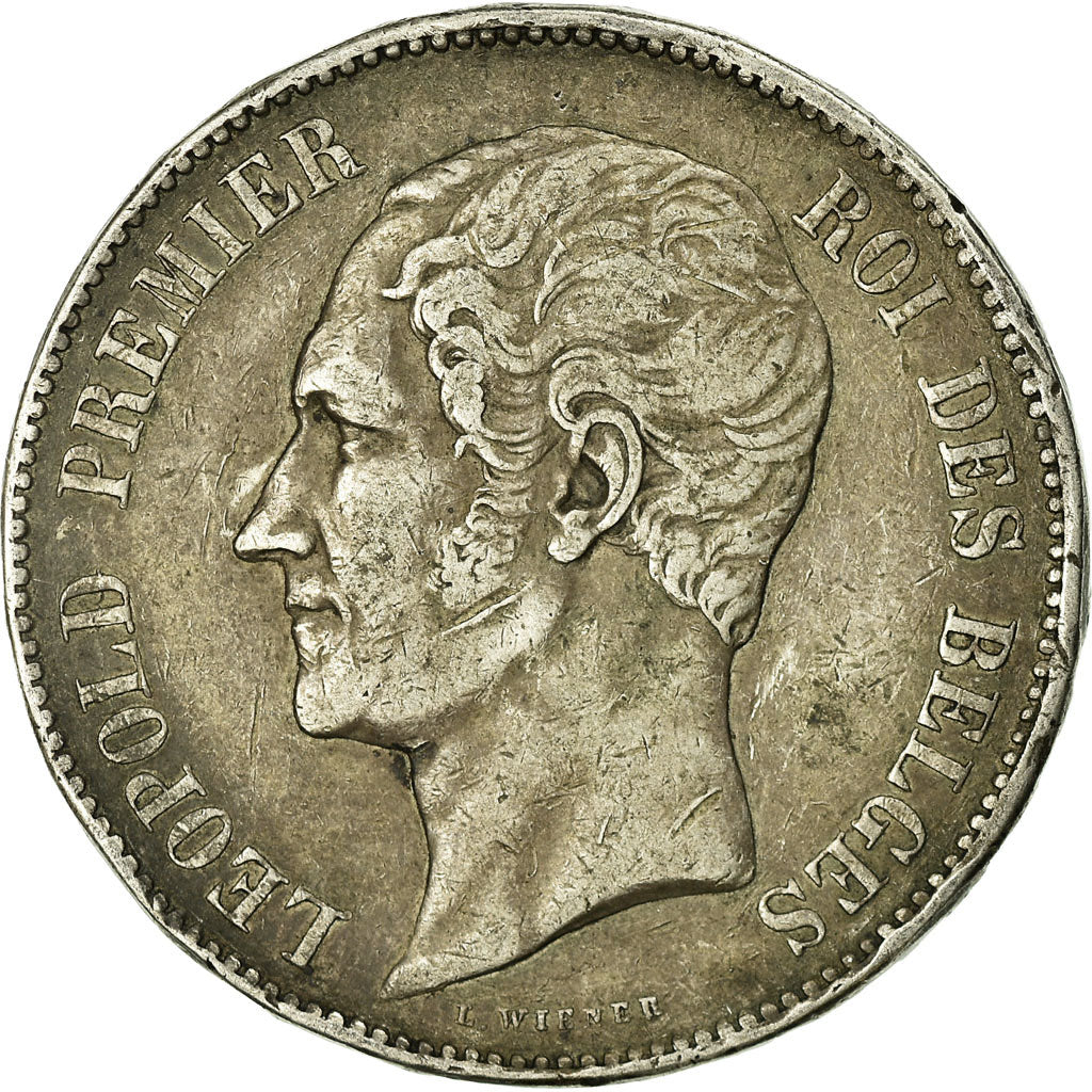 Coin, Belgium, Leopold I, 5 Francs, 5 Frank, 1853, VF(20-25), Silver, KM:17