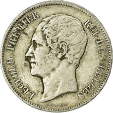 Moneta, Belgio, Leopold I, 5 Francs, 5 Frank, 1853, MB, Argento, KM:17