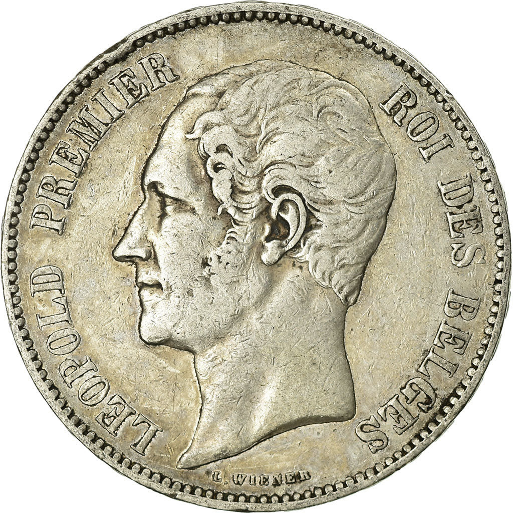 Monnaie, Belgique, Leopold I, 5 Francs, 5 Frank, 1853, TB, Argent, KM:17
