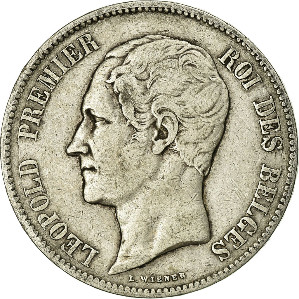 Coin, Belgium, Leopold I, 5 Francs, 5 Frank, 1853, VF(20-25), Silver, KM:17