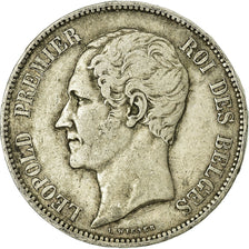 Monnaie, Belgique, Leopold I, 5 Francs, 5 Frank, 1853, TB, Argent, KM:17