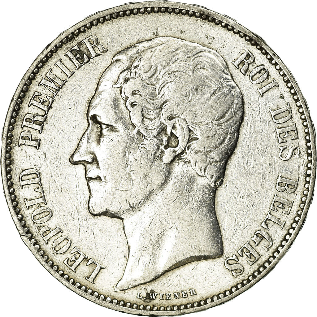 Coin, Belgium, Leopold I, 5 Francs, 5 Frank, 1853, VF(20-25), Silver, KM:17