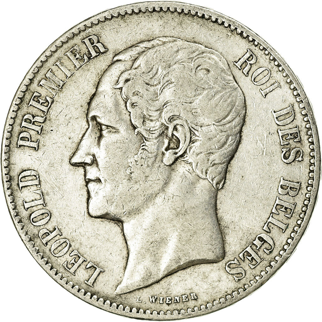 Monnaie, Belgique, Leopold I, 5 Francs, 5 Frank, 1853, TB, Argent, KM:17