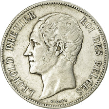 Monnaie, Belgique, Leopold I, 5 Francs, 5 Frank, 1853, TB, Argent, KM:17
