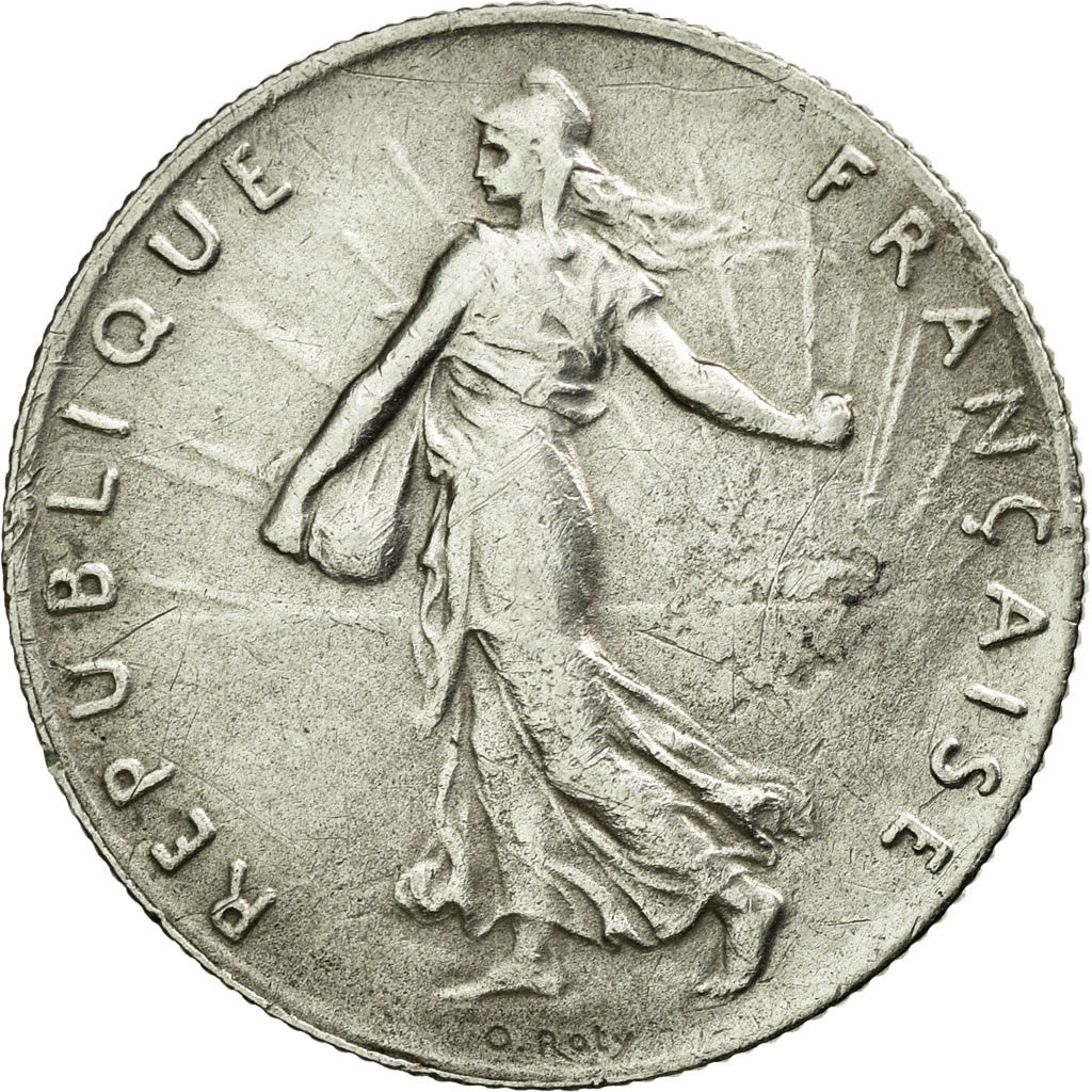 Coin, France, Semeuse, 50 Centimes, 1897, AU(55-58), Silver, Gadoury:420