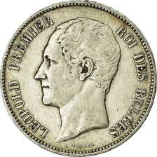 Coin, Belgium, Leopold I, 5 Francs, 5 Frank, 1865, VF(30-35), Silver, KM:17