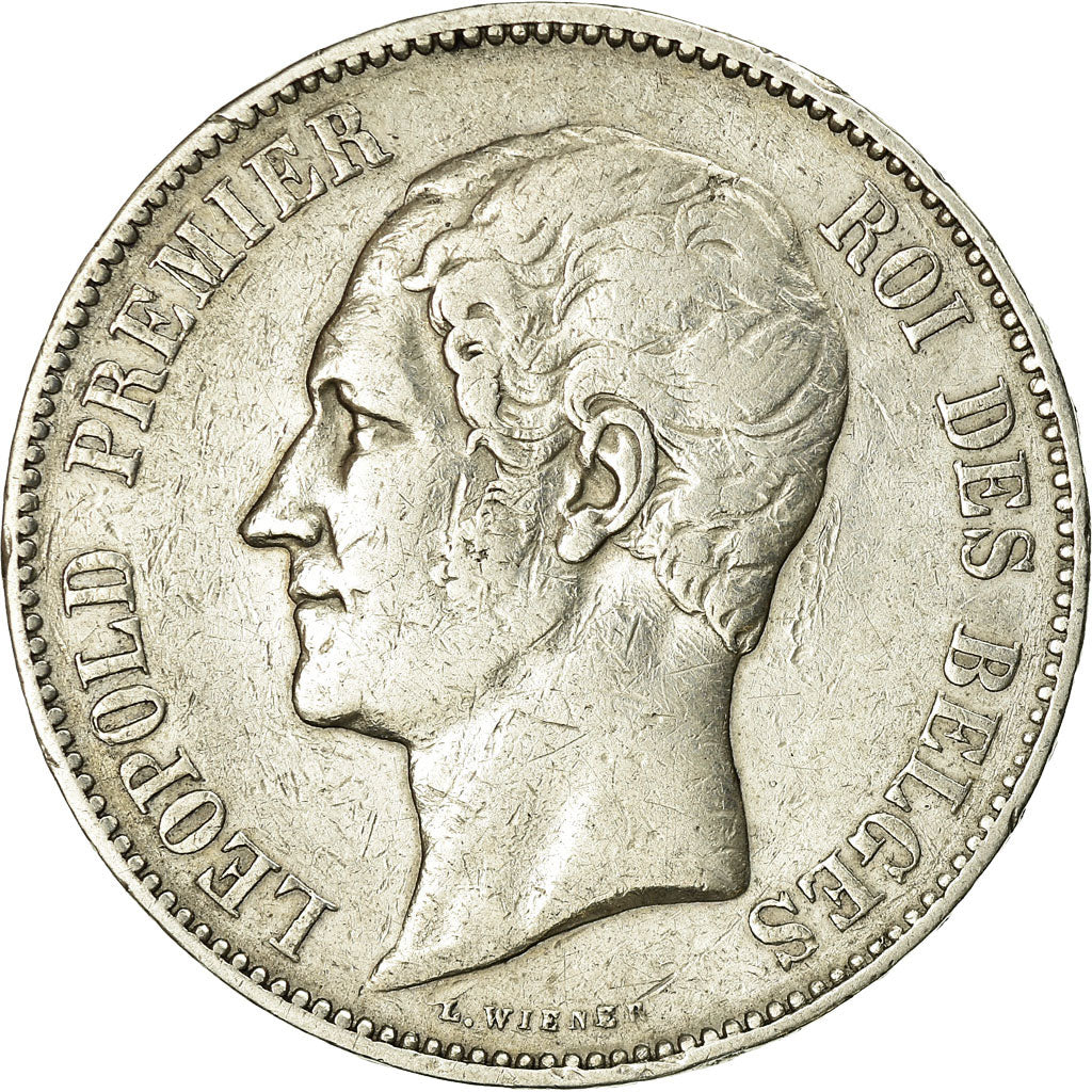 Coin, Belgium, Leopold I, 5 Francs, 5 Frank, 1865, VF(30-35), Silver, KM:17