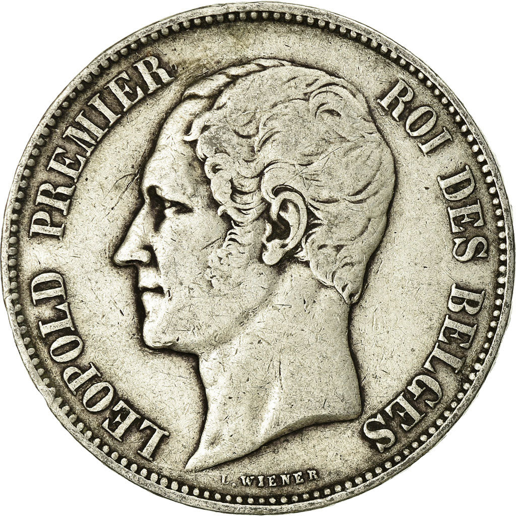 Coin, Belgium, Leopold I, 5 Francs, 5 Frank, 1865, VF(30-35), Silver, KM:17