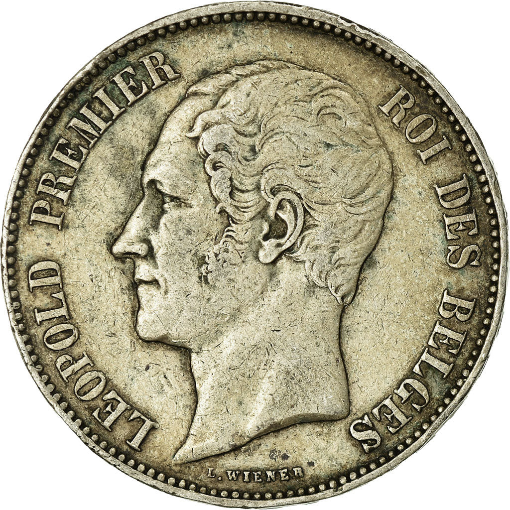 Coin, Belgium, Leopold I, 5 Francs, 5 Frank, 1865, VF(20-25), Silver, KM:17