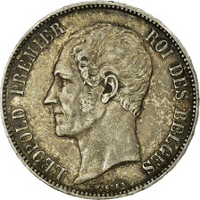 Coin, Belgium, Leopold I, 5 Francs, 5 Frank, 1865, VF(20-25), Silver, KM:17