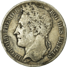 Coin, Belgium, Leopold I, 5 Francs, 5 Frank, 1833, VF(30-35), Silver, KM:3.1