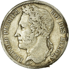 Coin, Belgium, Leopold I, 5 Francs, 5 Frank, 1833, VF(20-25), Silver, KM:3.1