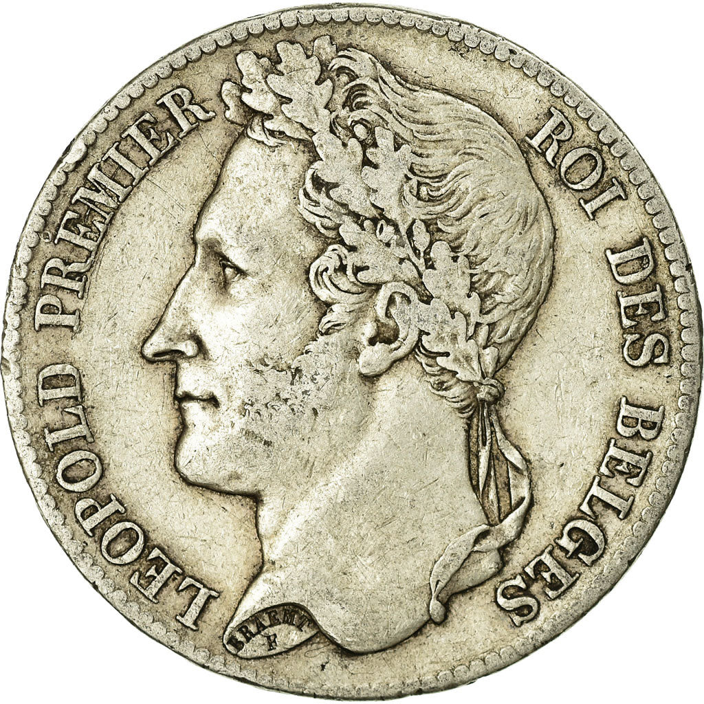 Monnaie, Belgique, Leopold I, 5 Francs, 5 Frank, 1833, TB+, Argent, KM:3.1