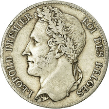 Monnaie, Belgique, Leopold I, 5 Francs, 5 Frank, 1833, TB+, Argent, KM:3.1