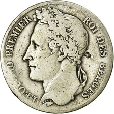 Coin, Belgium, Leopold I, 5 Francs, 5 Frank, 1833, VF(20-25), Silver, KM:3.1