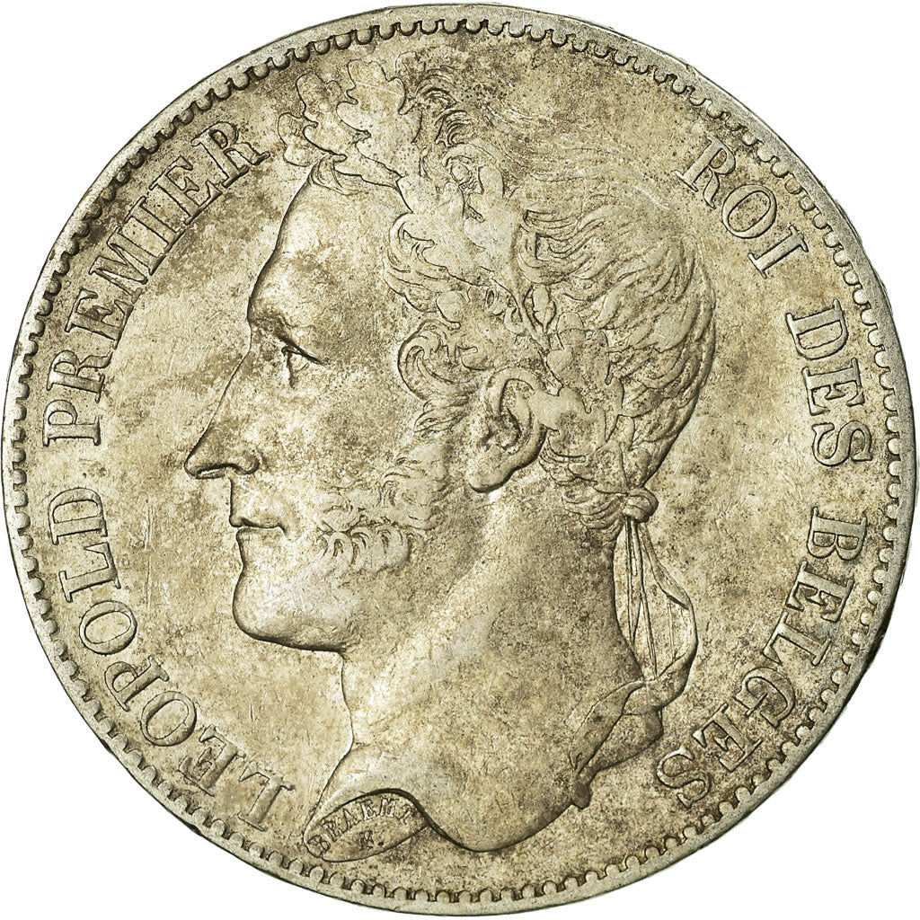Coin, Belgium, Leopold I, 5 Francs, 5 Frank, 1849, EF(40-45), Silver, KM:3.2