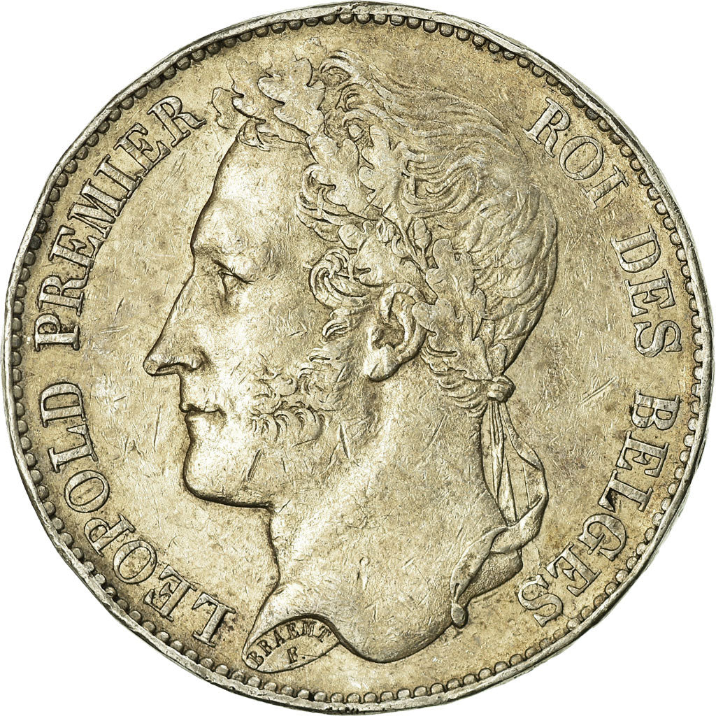 Coin, Belgium, Leopold I, 5 Francs, 5 Frank, 1849, EF(40-45), Silver, KM:3.2