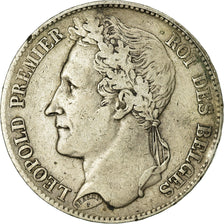 Coin, Belgium, Leopold I, 5 Francs, 5 Frank, 1849, VF(30-35), Silver, KM:3.2
