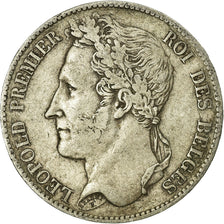 Coin, Belgium, Leopold I, 5 Francs, 5 Frank, 1849, VF(30-35), Silver, KM:3.2